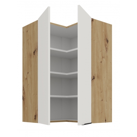 Szafka narożna górna 60 cm AURO WH/AR 60x60 GN-90 2F 90 antyfinger